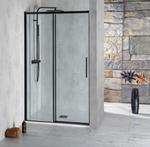 ALTIS LINE BLACK Drzwi prysznicowe do wnęki przesuwne 137-141 x 200 cm AL4112B Polysan w sklepie internetowym Kąpielowy.pl