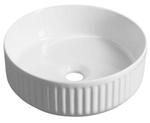 Umywalka nablatowa ceramiczna fi 36 cm ION biała 10NF66036 ISVEA w sklepie internetowym Kąpielowy.pl