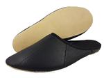 7-00ĹOĹ1 czarne skĂłrzane :: SKĂRA NATURALNA :: pantofle kapcie domowe mÄskie Bisbut 39-45 w sklepie internetowym ObuwieDzieciece.pl