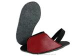 10-210/0 czerwono czarne ochronne filcowe/tworzywowe obuwie muzealne, wielorazowego uĹźytku ochraniacze na buty DZIECIÄCE 24,5cm Bisbut ( 25 - 36 ) w sklepie internetowym ObuwieDzieciece.pl