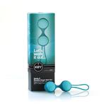 Zestaw kulek Kegla - Key by Jopen Stella II Kegel Ball Set  podwójne, niebieskie w sklepie internetowym PokojRozkoszy.pl 