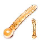 Dildo szklane - Glas Orange Tickler Glass Dildo w sklepie internetowym PokojRozkoszy.pl 