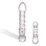 Dildo szklane - Glas Spiral Staircase Full Glass Dildo w sklepie internetowym PokojRozkoszy.pl 