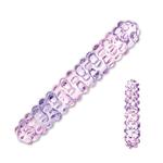 Dildo szklane - Glas Purple Rose Nubby Glass Dildo w sklepie internetowym PokojRozkoszy.pl 