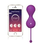 Sterowany aplikacją trenażer mięśni Kegla - Magic Motion Smart Kegel Ball Twins Purple w sklepie internetowym PokojRozkoszy.pl 