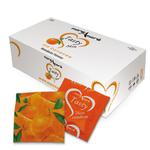 Mandarynkowe prezerwatywy MoreAmore Condom Tasty Skin Mandarin 100 sztuk w sklepie internetowym PokojRozkoszy.pl 