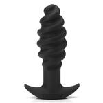 Tantus Twist Plug Black – Plug analny świderek w sklepie internetowym PokojRozkoszy.pl 