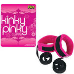 Kajdanki z materiału - Kinky Pinky Cuffs w sklepie internetowym PokojRozkoszy.pl 