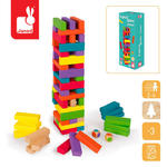 Janod - Gra Jenga z kolorami Equilibloc w sklepie internetowym Scandinavianbaby.pl