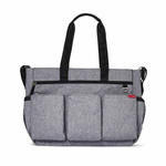 Skip Hop - Torba Double Signature Heather Grey w sklepie internetowym Scandinavianbaby.pl