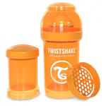 Twistshake - Antykolkowa butelka do karmienia, pomarańczowa 180ml w sklepie internetowym Scandinavianbaby.pl