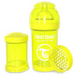 Twistshake - Antykolkowa butelka do karmienia, żółta 180ml w sklepie internetowym Scandinavianbaby.pl