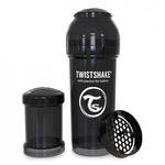 Twistshake - Antykolkowa butelka do karmienia, czarna 260ml w sklepie internetowym Scandinavianbaby.pl