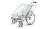 Przyczepka rowerowa dla dziecka - THULE Chariot Sport 2 - zielona/niebieska w sklepie internetowym Scandinavianbaby.pl