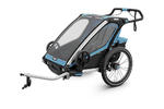 Przyczepka rowerowa dla dziecka - THULE Chariot Sport 2 - niebieska/czarna w sklepie internetowym Scandinavianbaby.pl