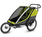 Wózek do biegania, podwójny - THULE Chariot Cab 2 - oliwkowy/szary w sklepie internetowym Scandinavianbaby.pl