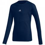 Koszulka dla dzieci adidas Alphaskin Sport LS Tee JUNIOR granatowa CW7322 w sklepie internetowym Maronix.pl