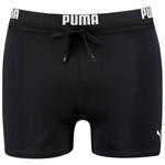 Spodenki kąpielowe męskie Puma Swim Men Logo Swim Trunk czarne 907657 04 w sklepie internetowym Maronix.pl