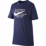 Koszulka dla dzieci Nike Tee Swoosh For Life granatowa CT2632 451 w sklepie internetowym Maronix.pl