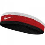 Opaska na głowę Nike Swoosh biało-czerwono-czarna N0001544118OS w sklepie internetowym Maronix.pl