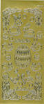 Sticker złoty 02380 - motywy wielkanocne x1 w sklepie internetowym papierA4.pl