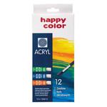 Farby akrylowe Happy Color 12ml x12kol. x1 w sklepie internetowym papierA4.pl