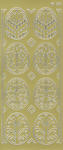 Sticker złoty 01832 - pisanki ażurowe x1 w sklepie internetowym papierA4.pl