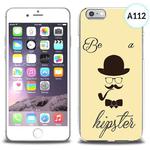 Unikalne etui silikon na telefon z nadrukiem do iPhone 6 - be a hipster w sklepie internetowym 4kom.pl