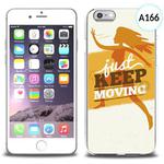 Unikalne etui silikon na telefon z nadrukiem do iPhone 6 - just keep moving w sklepie internetowym 4kom.pl