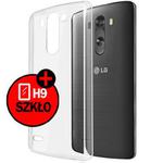 Etui silikonowe crystal 0.3mm guma do LG G3 + Szkło w sklepie internetowym 4kom.pl