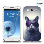 Etui silikonowe z nadrukiem Samsung Galaxy S3 - kot w okularach w sklepie internetowym 4kom.pl