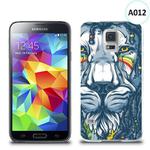 Etui silikonowe z nadrukiem Samsung Galaxy S5 - lew abstrakcja w sklepie internetowym 4kom.pl