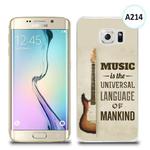 Etui silikonowe z nadrukiem Samsung Galaxy S6 Edge Plus - music is the universal language of mankind w sklepie internetowym 4kom.pl