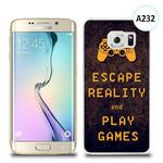 Etui silikonowe z nadrukiem Samsung Galaxy S6 Edge Plus - escape reality and play games w sklepie internetowym 4kom.pl