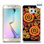 Etui silikonowe z nadrukiem Samsung Galaxy S6 Edge Plus - czerwone kwiaty w sklepie internetowym 4kom.pl