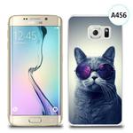Etui silikonowe z nadrukiem Samsung Galaxy S6 Edge Plus - kot w okularach w sklepie internetowym 4kom.pl