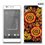 Etui silikonowe z nadrukiem HTC DESIRE 825 - czerwone kwiaty w sklepie internetowym 4kom.pl