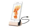 Stacja dokująca ładowarka iPhone 5/5S/SE/6/6S/7 iPad Mini iPod Touch 5 złota + kabel - Złoty w sklepie internetowym 4kom.pl