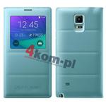 Etui Flip Cover z okienkiem dotykowym S-View do Samsung Galaxy Note 4 - Niebieski w sklepie internetowym 4kom.pl