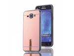 Etui lustrzane mirror gel Samsung Galaxy J1 2016 Różowe + Szkło - Różowy w sklepie internetowym 4kom.pl