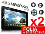 2x Folia ochronna na ekran do Asus MeMo Pad FHD 10 + 2x ściereczka w sklepie internetowym 4kom.pl