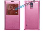 Etui ochronne S-View do Samsung Galaxy S5 + FOLIA - Różowy w sklepie internetowym 4kom.pl