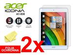 2x Folia ochronna na ekran Acer Iconia A1-830 + 2x ściereczka w sklepie internetowym 4kom.pl