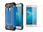 Etui Huawei Honor 7 Lite Hard Armor Niebieskie +Szkło - Niebieski w sklepie internetowym 4kom.pl