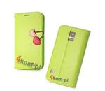 Etui z portfelem Cherry do Samsung Galaxy S5 + FOLIA - Zielony w sklepie internetowym 4kom.pl