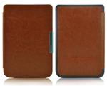 Etui na magnes do PocketBook touch LUX 2/3 626/ 624 /614 brązowe - Brązowy w sklepie internetowym 4kom.pl