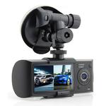 Kamera samochodowa Rejestrator HD R300 - 2 obiektywy, GPS w sklepie internetowym 4kom.pl