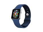 GRANATOWY Sportowy silikonowy pasek do Apple Watch 38mm - Granatowy w sklepie internetowym 4kom.pl