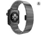 Czarna Elegancka bransoleta/pasek do Apple Watch Lock Loop 38mm CZARNA - Czarny w sklepie internetowym 4kom.pl