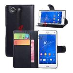 Etui z funkcją portfela do Sony Xperia Z3 Compact - Czarny w sklepie internetowym 4kom.pl